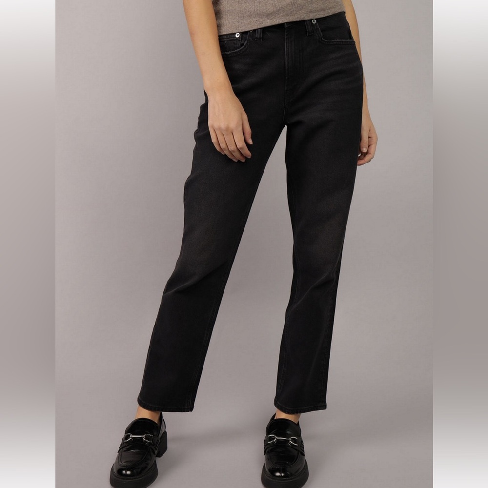 American Eagle High Rise Ankle Straight Jeans
